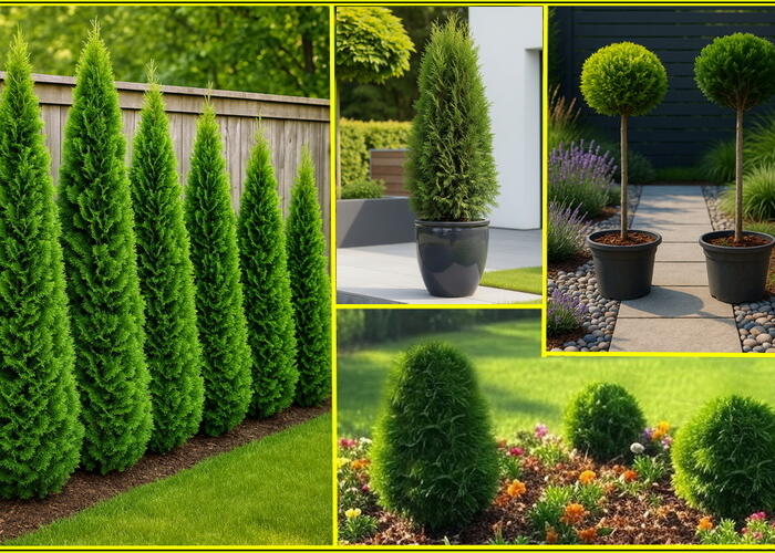 Grajewo ogłoszenia: Sprzedam tuje i krzewy ozdobne w doniczkach, różne gatunki....